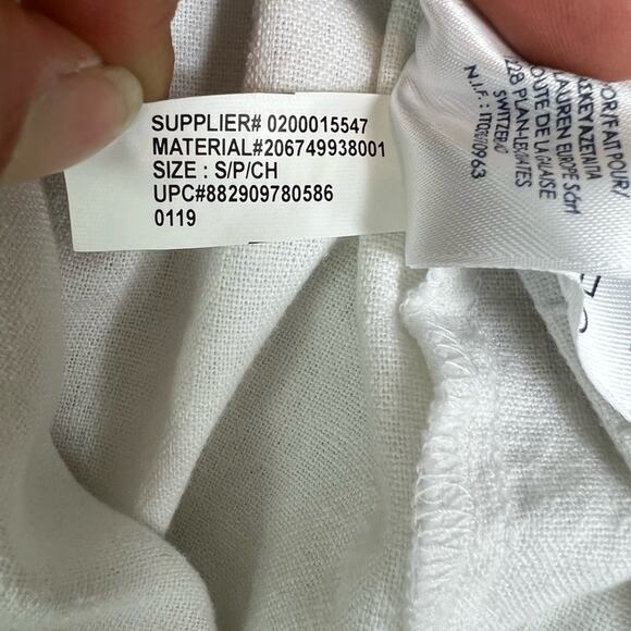 Chaps Pants Womens Size Small Linen Blend Wide Leg Cropped Trouser Loungewear - Picture 10 of 13